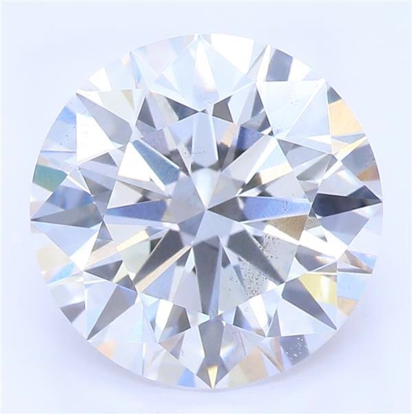 3.05ct F SI1 Rare Carat Ideal Cut Round Lab Grown Diamond