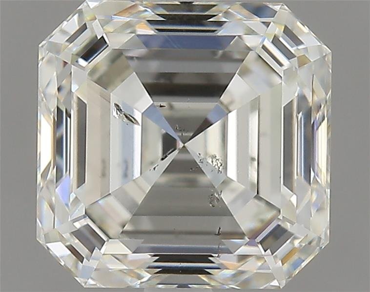 2.34ct J SI2 Rare Carat Ideal Cut Asscher Diamond