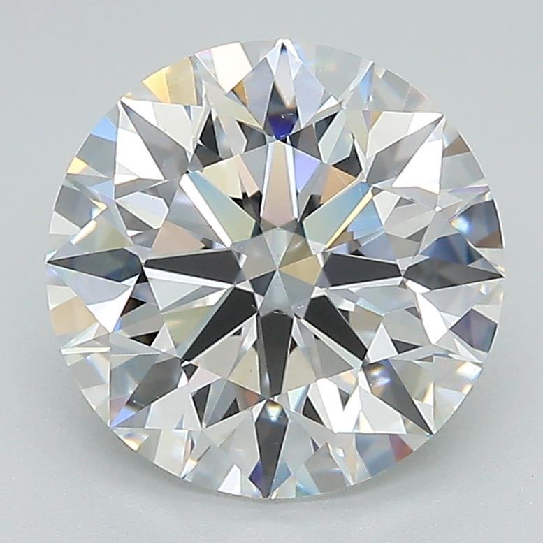 3.04ct D SI1 Rare Carat Ideal Cut Round Lab Grown Diamond