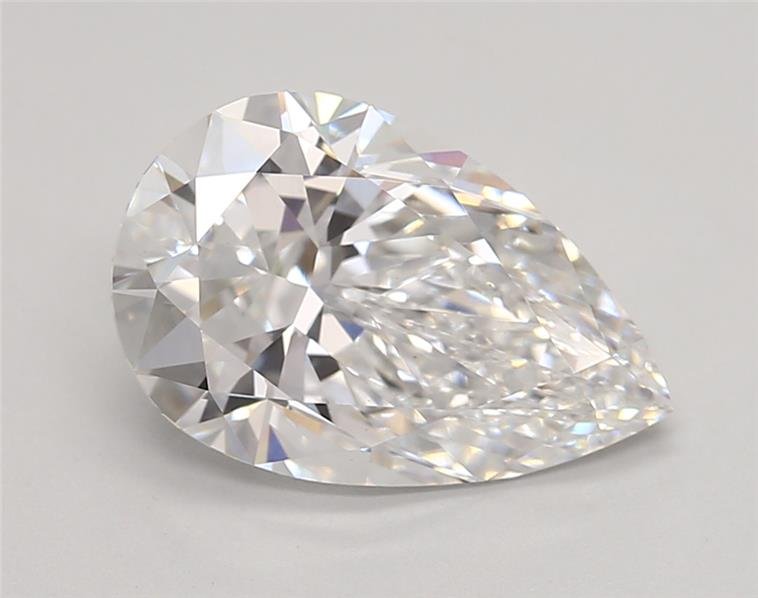 3.04ct D VS1 Rare Carat Ideal Cut Pear Lab Grown Diamond