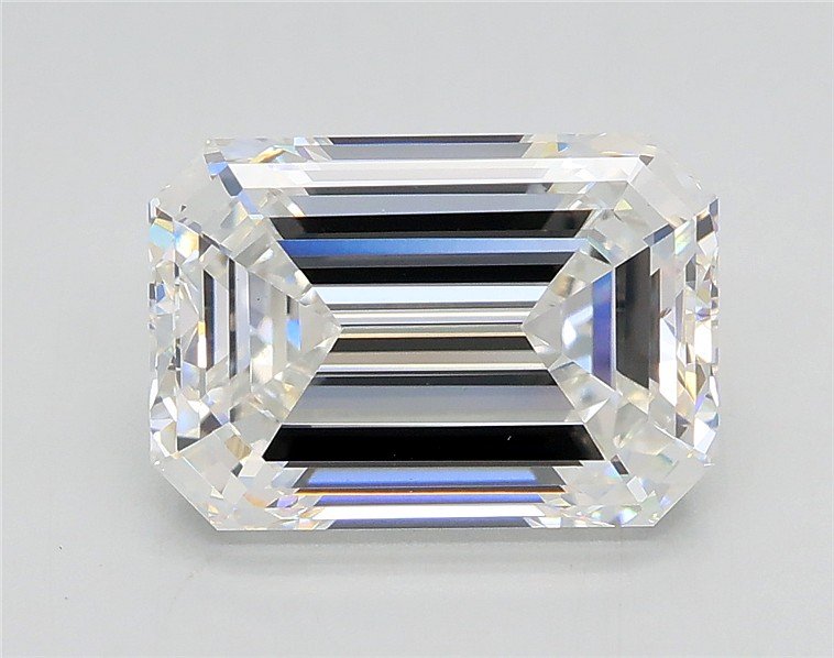 3.01ct F VS1 Excellent Cut Emerald Lab Grown Diamond