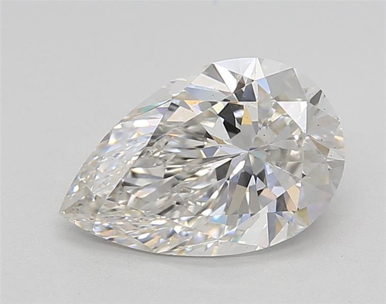 1.66ct F VS2 Rare Carat Ideal Cut Pear Lab Grown Diamond