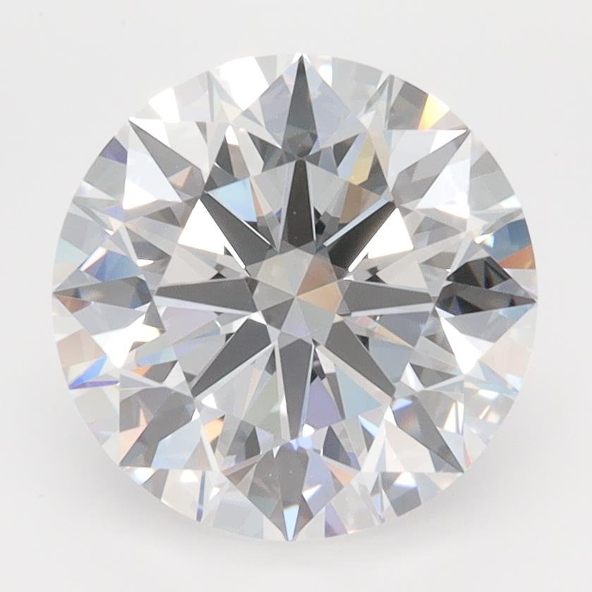 3.27ct D VVS2 Rare Carat Ideal Cut Round Lab Grown Diamond