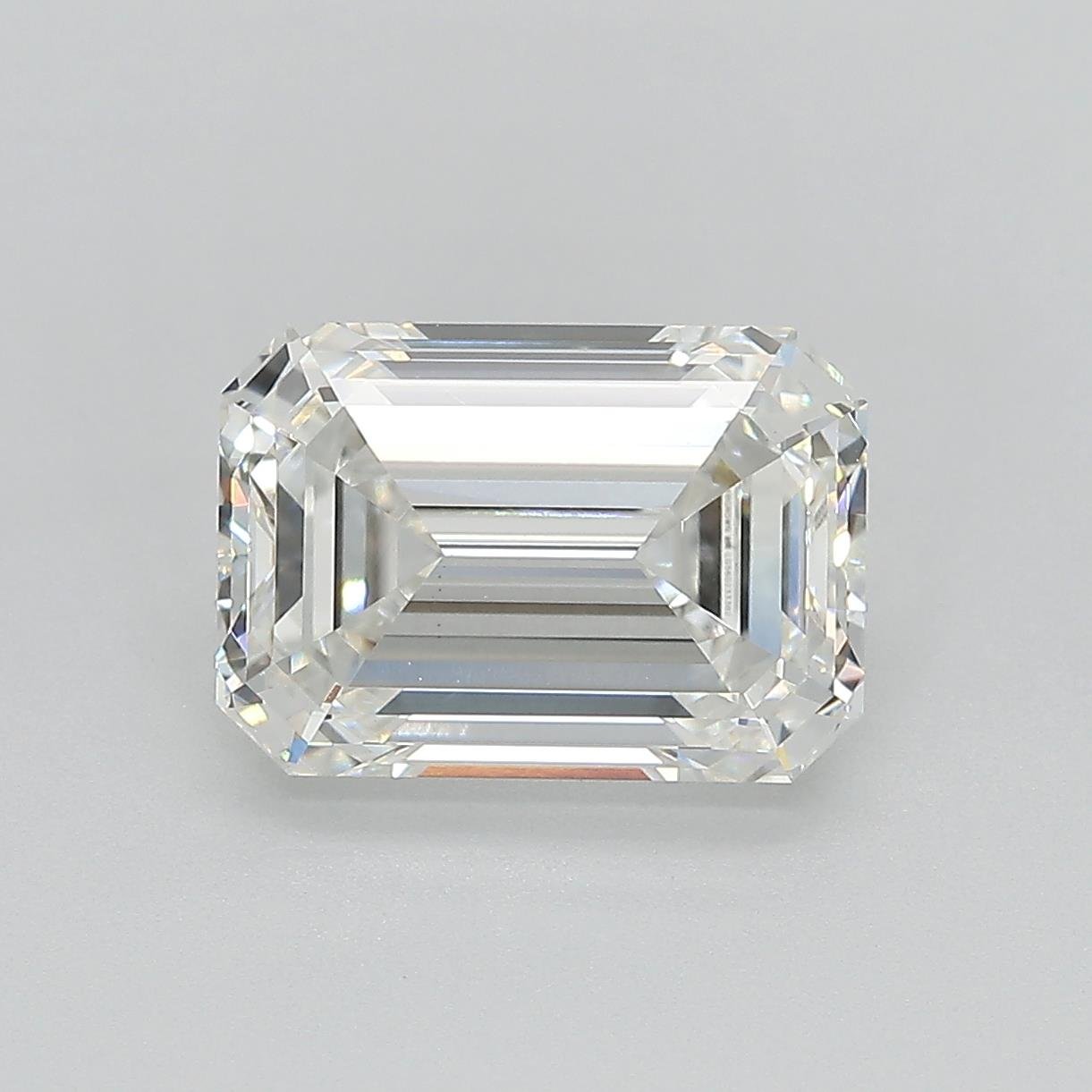 3.11ct G VS1 Rare Carat Ideal Cut Emerald Lab Grown Diamond