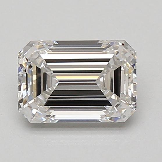 1.10ct E VVS2 Rare Carat Ideal Cut Emerald Lab Grown Diamond