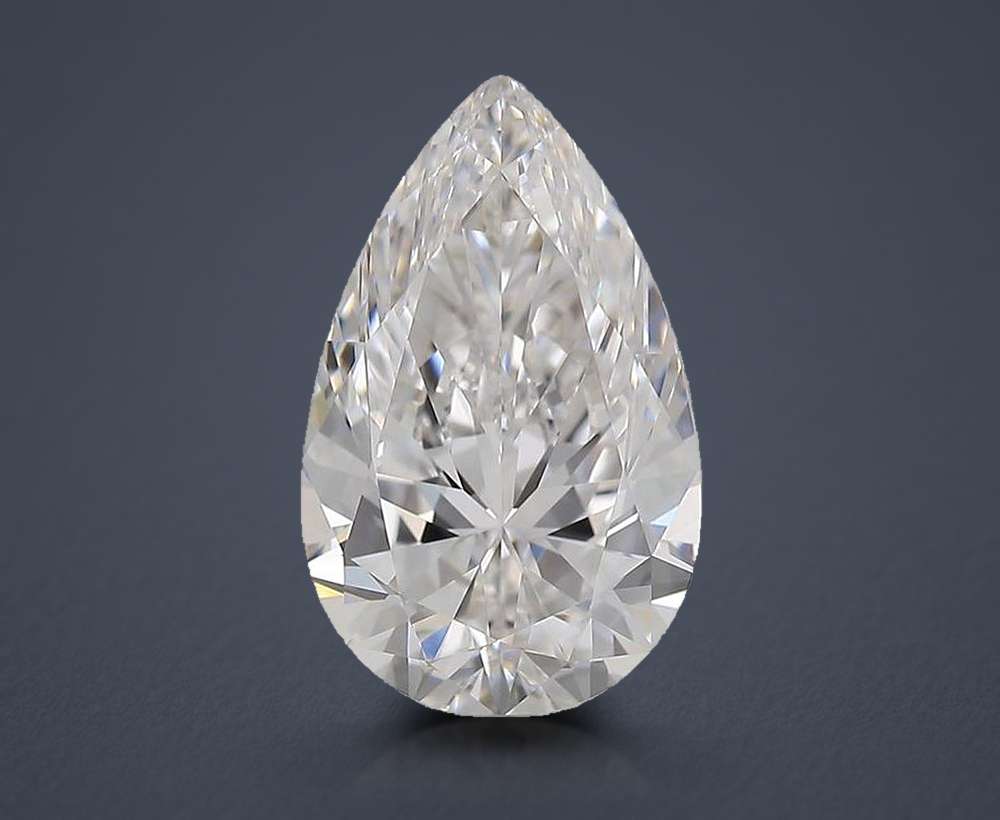 1.71 Carat Pear Natural Diamond