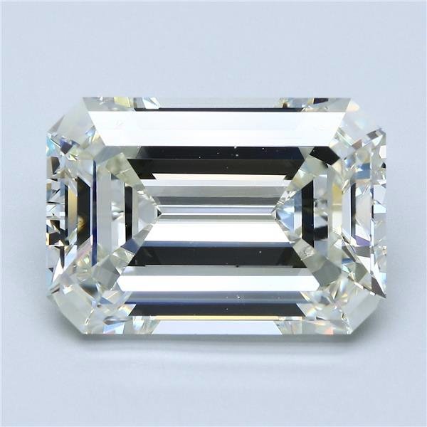 10.26ct J SI1 Rare Carat Ideal Cut Emerald Diamond