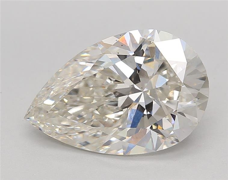 3.25ct H VS1 Excellent Cut Pear Lab Grown Diamond