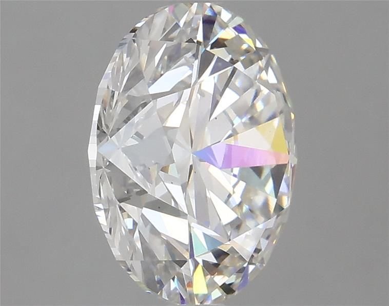 4.09ct F SI1 Rare Carat Ideal Cut Round Lab Grown Diamond