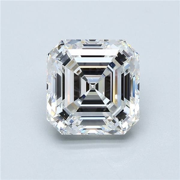 5.02ct G VS2 Rare Carat Ideal Cut Asscher Diamond