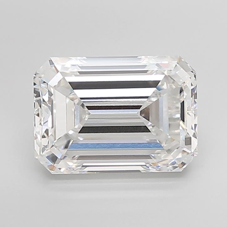 9.06ct E VVS2 Excellent Cut Emerald Lab Grown Diamond