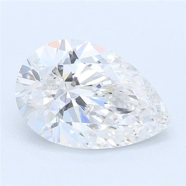 0.91ct E SI2 Rare Carat Ideal Cut Pear Lab Grown Diamond