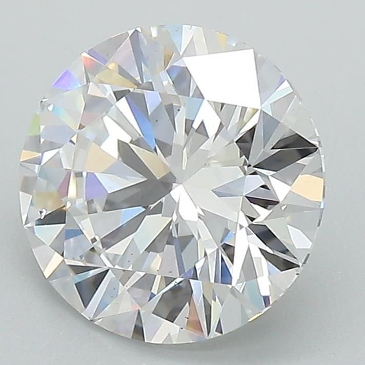 2.51ct D SI1 Rare Carat Ideal Cut Round Lab Grown Diamond