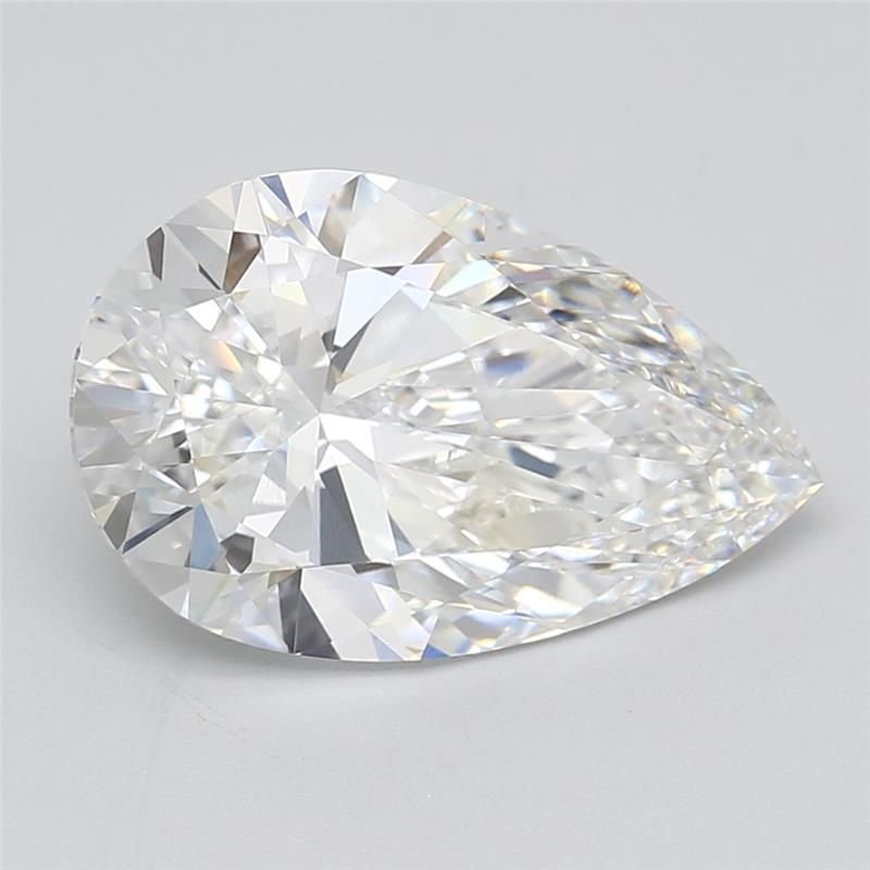 5.57ct E VVS2 Rare Carat Ideal Cut Pear Lab Grown Diamond
