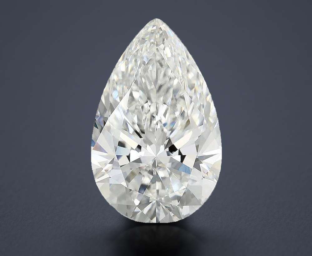 9.69 Carat Pear Lab Diamond