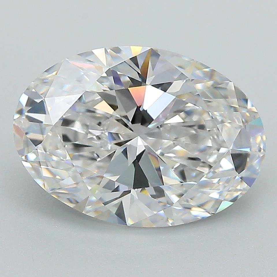 3.54ct E VS1 Rare Carat Ideal Cut Oval Lab Grown Diamond
