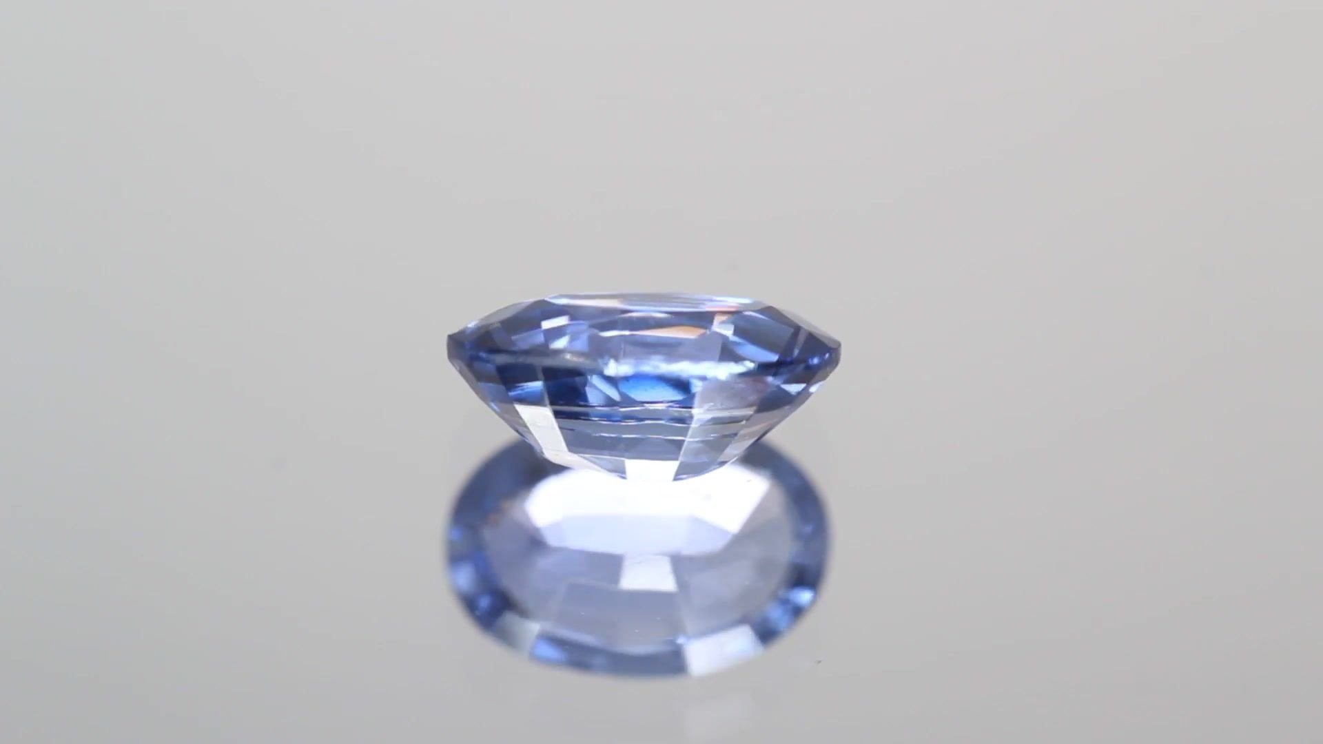 0.98 Carat Purple Oval Sapphire