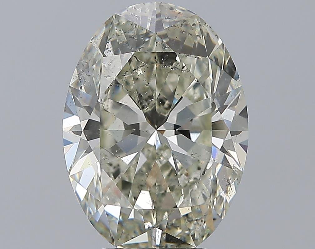 4.21ct I SI2 Rare Carat Ideal Cut Oval Diamond