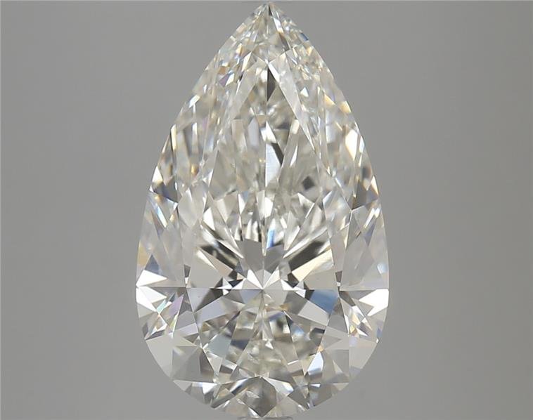 5.51ct H VS2 Rare Carat Ideal Cut Pear Lab Grown Diamond