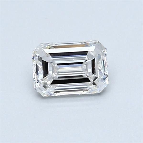 0.55ct E VVS2 Rare Carat Ideal Cut Emerald Diamond