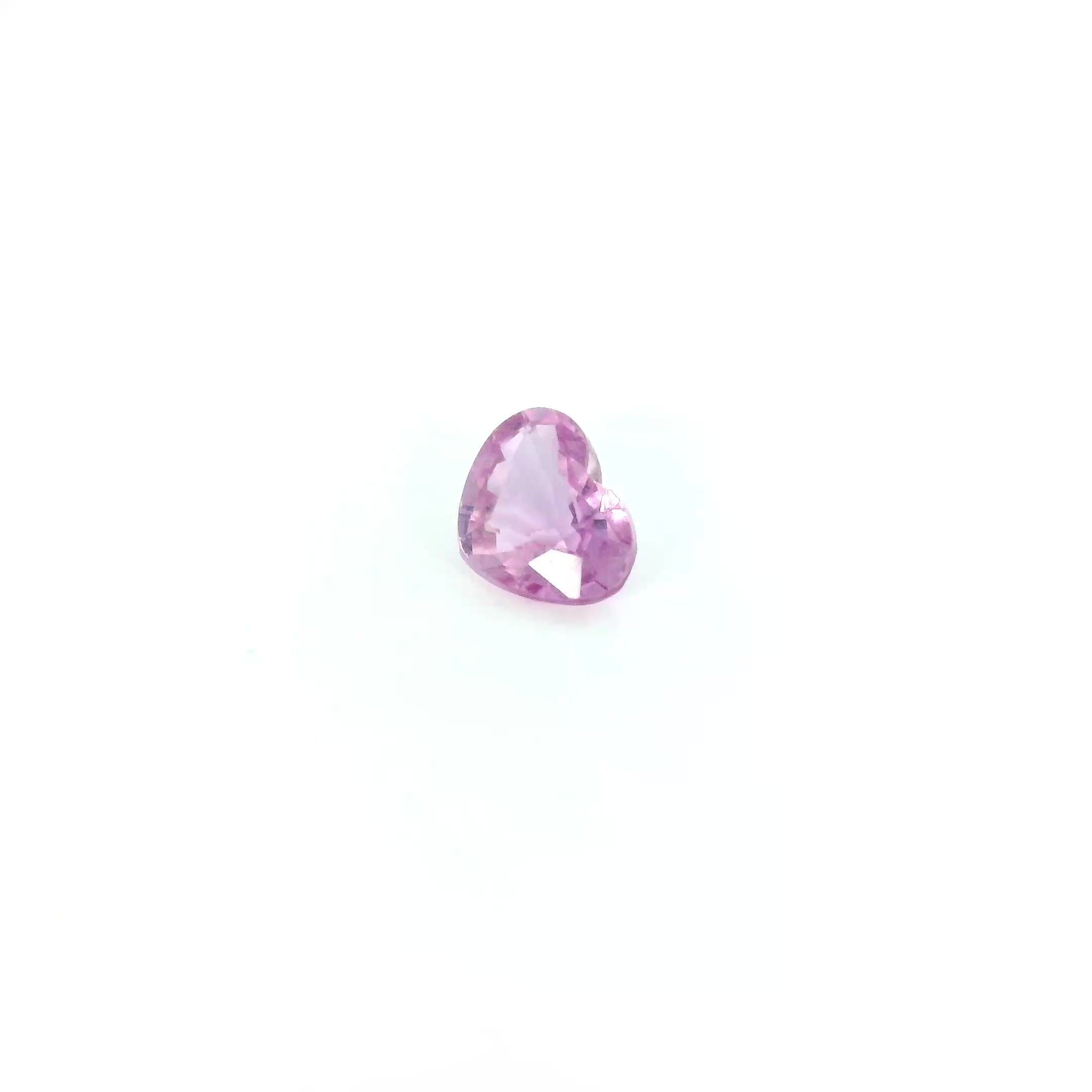 0.42 Carat Pink Heart Sapphire