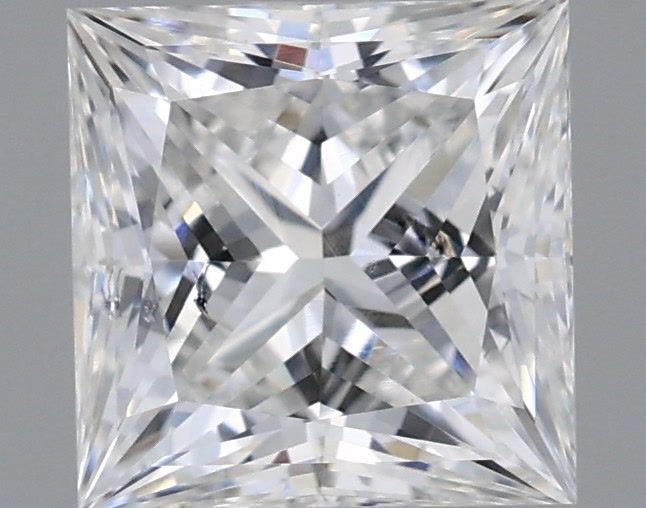 0.98ct F SI1 Rare Carat Ideal Cut Princess Lab Grown Diamond