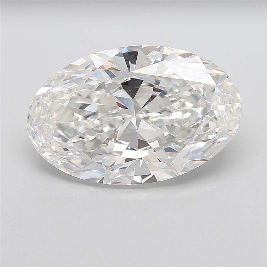 15.08ct F VVS2 Rare Carat Ideal Cut Oval Lab Grown Diamond