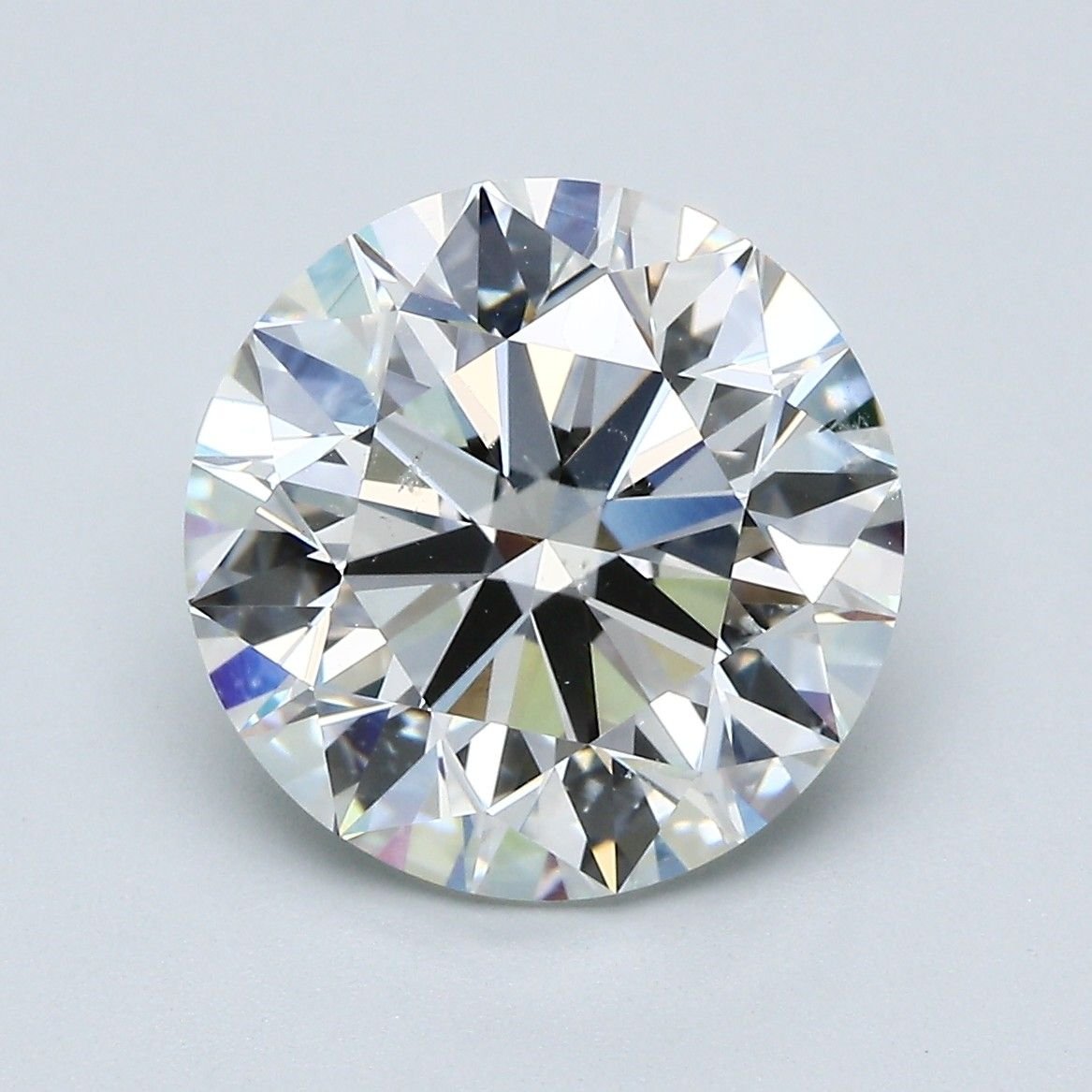 5.73ct H SI2 Rare Carat Ideal Cut Round Diamond