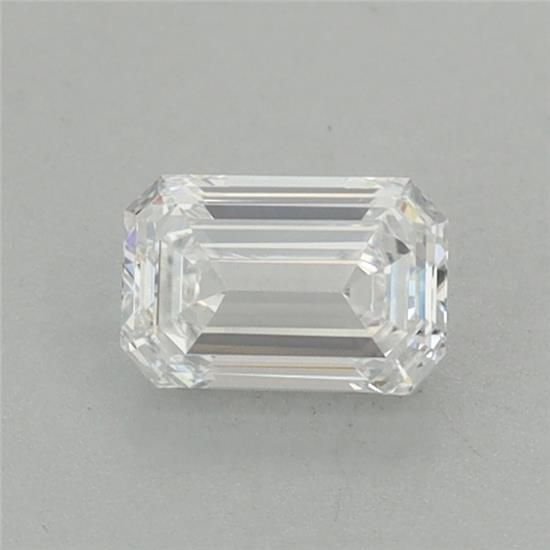 0.56ct D VVS2 Excellent Cut Emerald Lab Grown Diamond