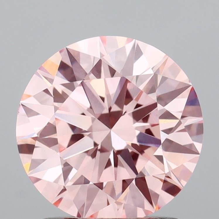 1.51 Ct. Fancy Intense Pink Round Lab Diamond