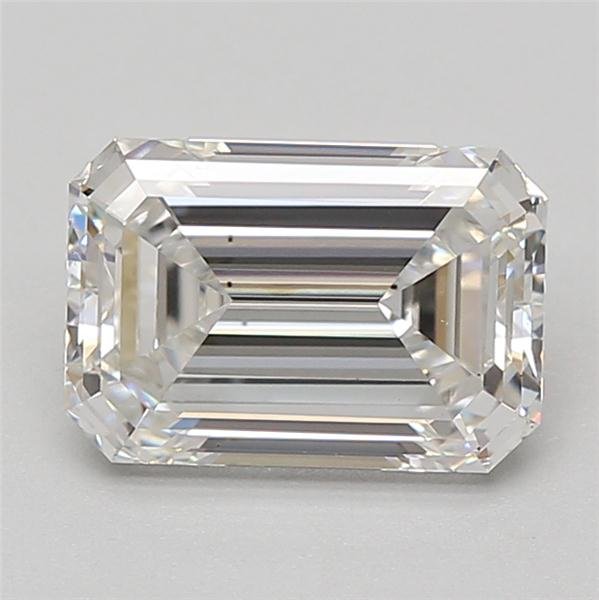 2.72ct E VS2 Rare Carat Ideal Cut Emerald Lab Grown Diamond