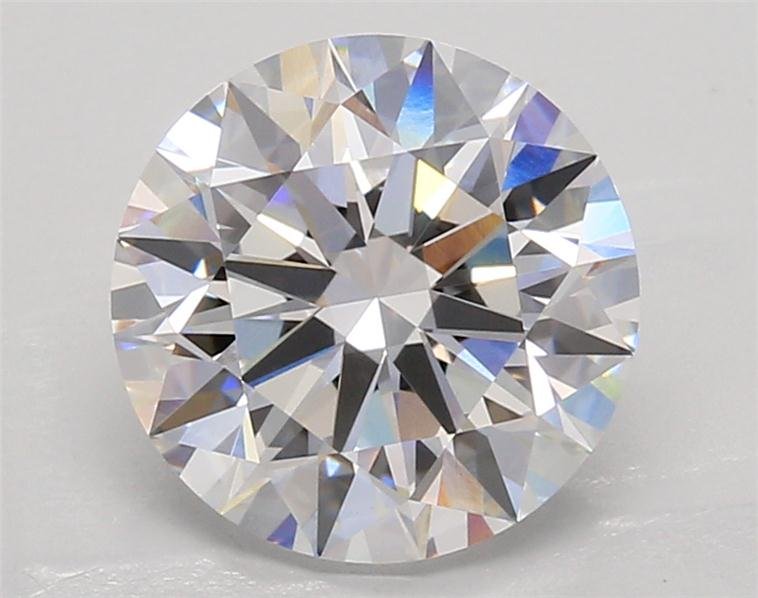 3.04ct D VVS2 Rare Carat Ideal Cut Round Lab Grown Diamond