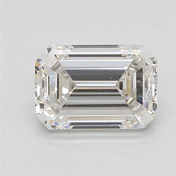 1.51ct G VVS2 Rare Carat Ideal Cut Emerald Lab Grown Diamond