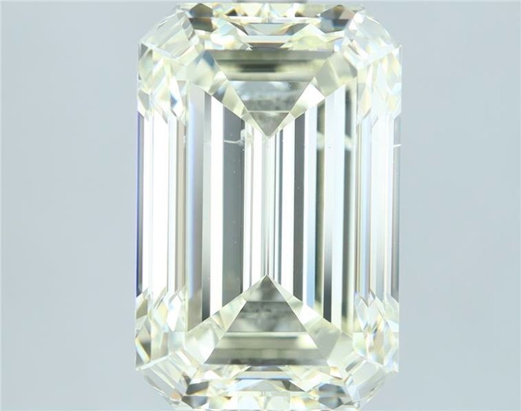 4.04ct K SI1 Rare Carat Ideal Cut Emerald Diamond