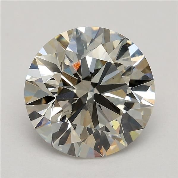 2.62ct K VS2 Rare Carat Ideal Cut Round Lab Grown Diamond