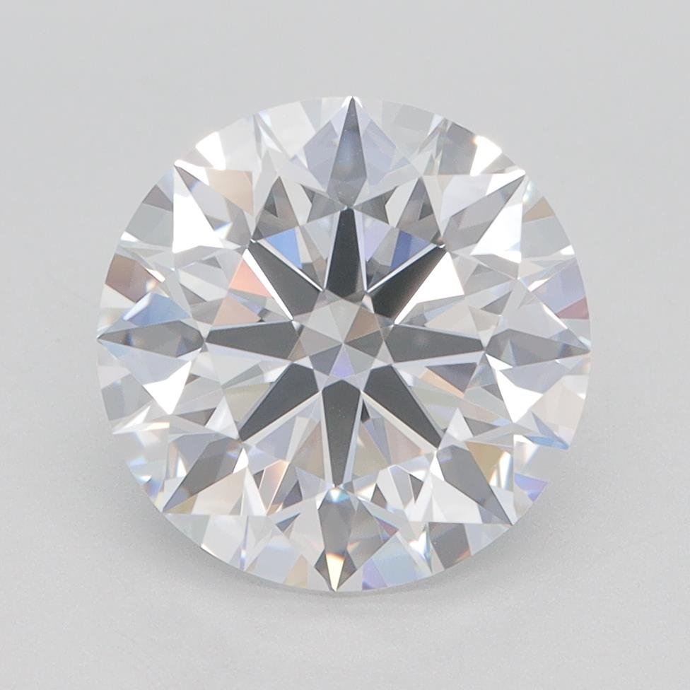 3.03ct D VVS2 Rare Carat Ideal Cut Round Lab Grown Diamond