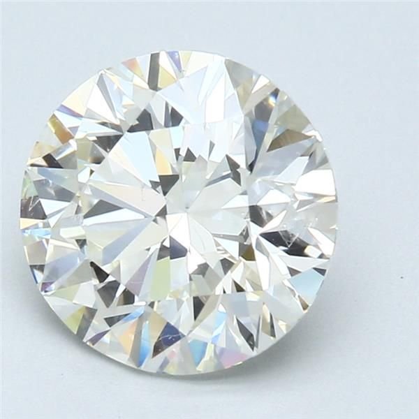 3.21ct I SI2 Rare Carat Ideal Cut Round Diamond