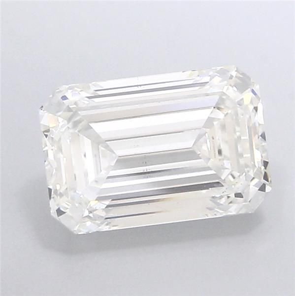 4.02ct F VS2 Rare Carat Ideal Cut Emerald Lab Grown Diamond
