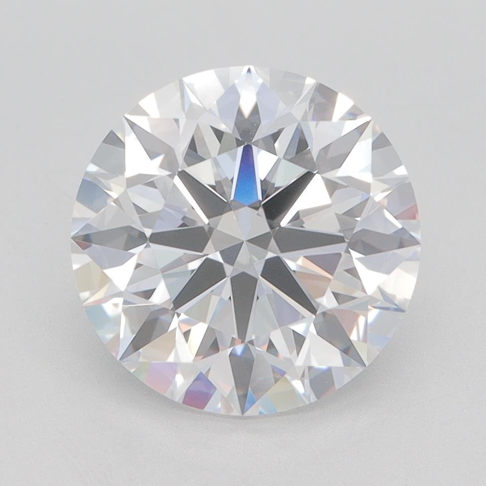 3.05ct D VVS2 Rare Carat Ideal Cut Round Lab Grown Diamond