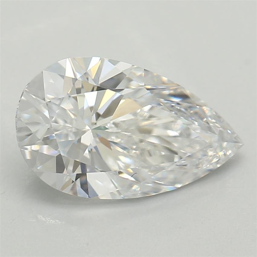 0.85ct D VVS2 Rare Carat Ideal Cut Pear Lab Grown Diamond