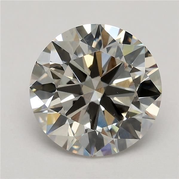 2.60ct K VS2 Excellent Cut Round Lab Grown Diamond