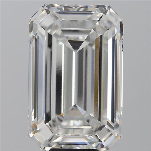 12.14ct F VVS2 Rare Carat Ideal Cut Emerald Lab Grown Diamond