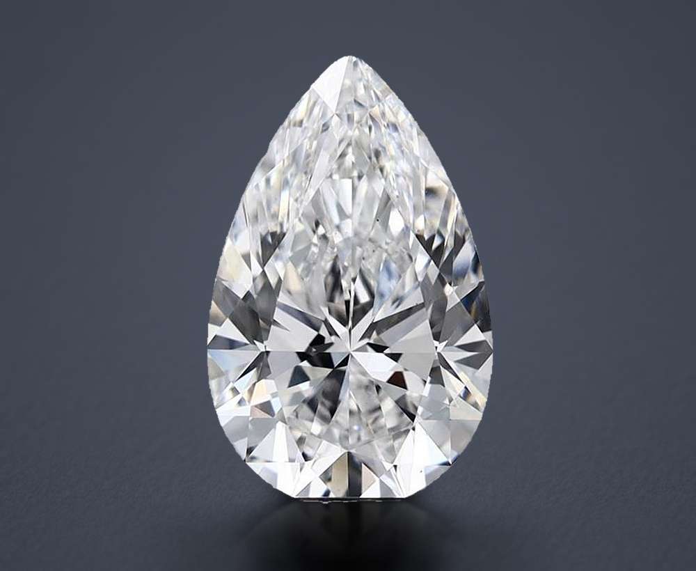 3.58 Carat Pear Lab Diamond
