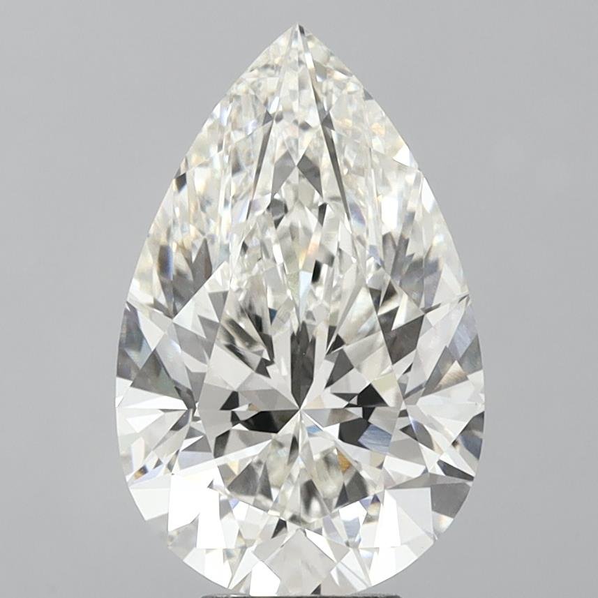 7.51ct H VS1 Rare Carat Ideal Cut Pear Lab Grown Diamond