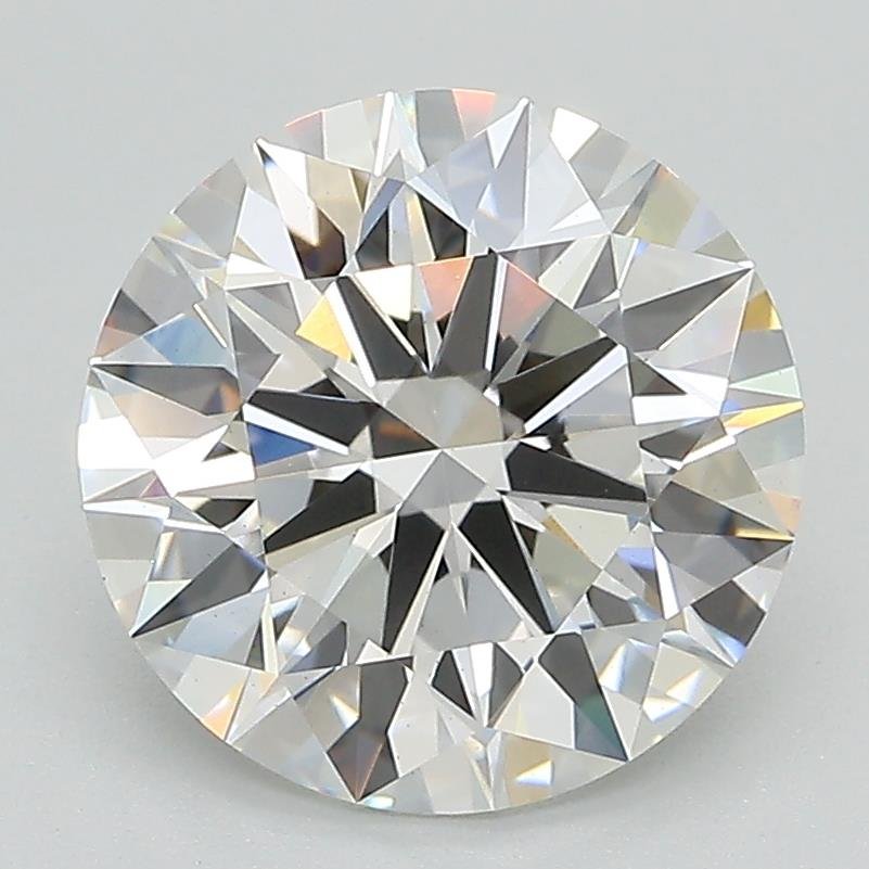 3.09ct F VS1 Rare Carat Ideal Cut Round Lab Grown Diamond