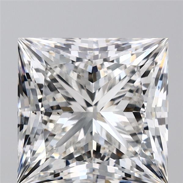 5.17ct F VS2 Rare Carat Ideal Cut Princess Lab Grown Diamond