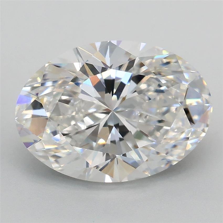 3.00ct E VS1 Rare Carat Ideal Cut Oval Lab Grown Diamond