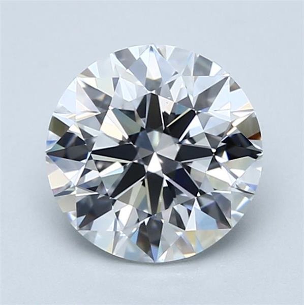 2.02ct D VS2 Rare Carat Ideal Cut Round Diamond