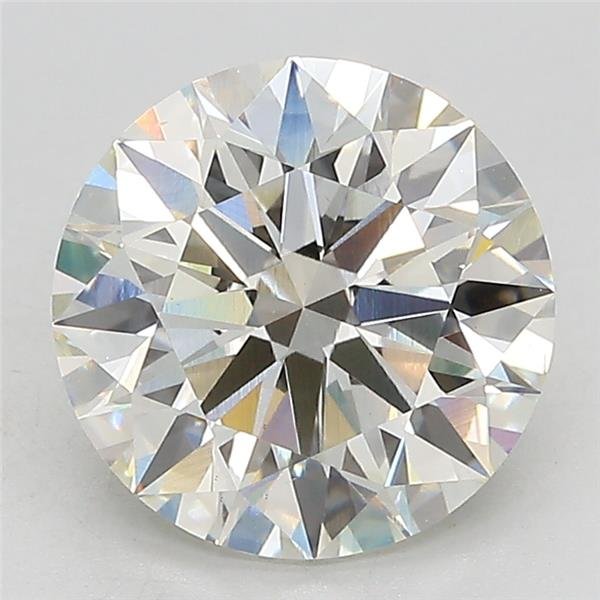 3.13ct J VS2 Rare Carat Ideal Cut Round Lab Grown Diamond