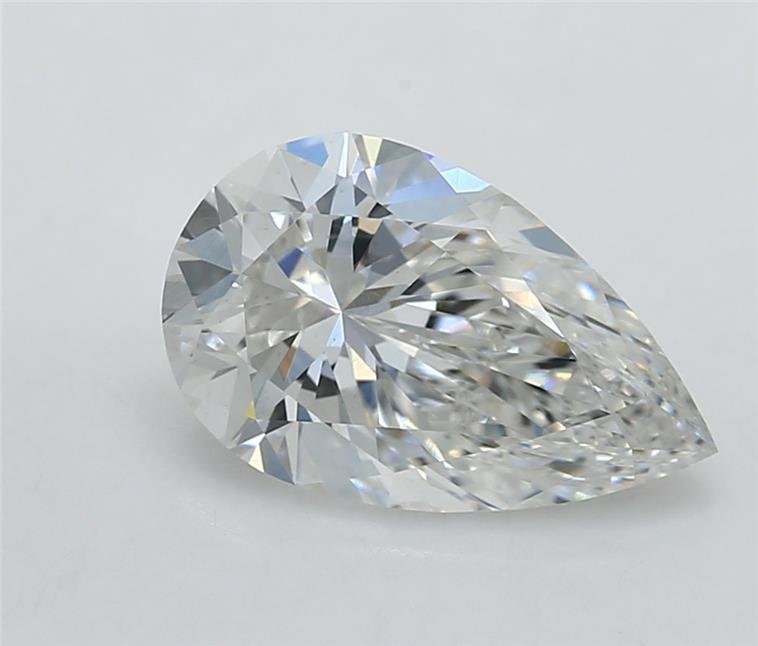 1.68ct F VS1 Rare Carat Ideal Cut Pear Lab Grown Diamond